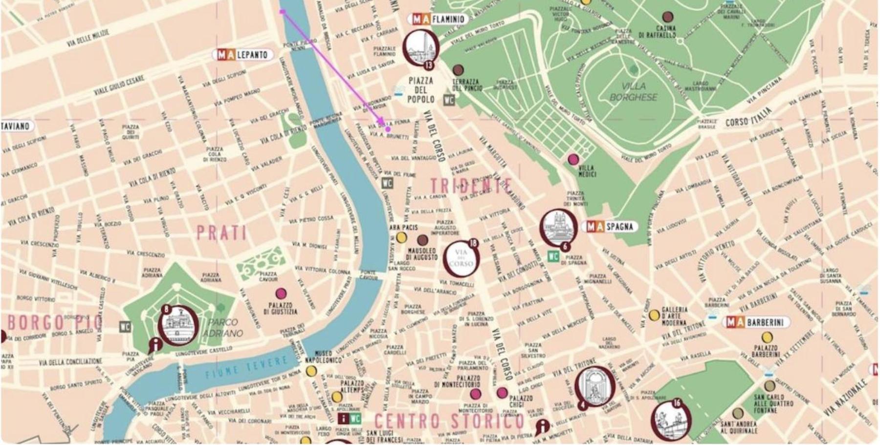 Design In The Center Of - Spanish Steps - Trevi Fountain - Piazza Del Popolo Appartamento